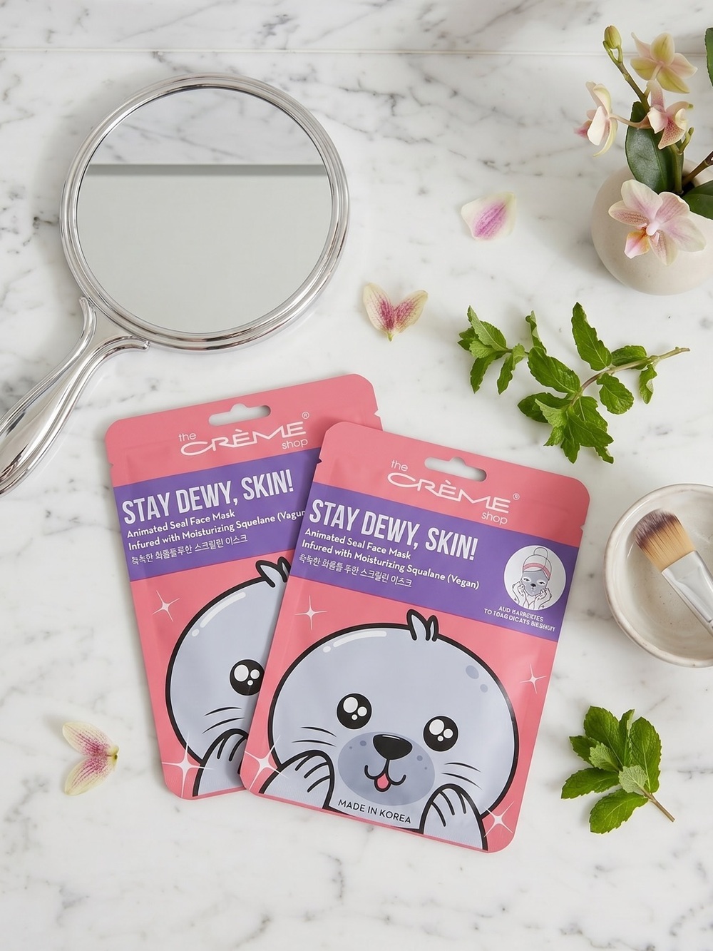 The Creme Shop Stay Dewy Skin Animated Seal Face Mask - (2-Pack)
